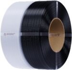 Creality 2kg Black & White PETG Filament Refill 1.75mm, Spool-Free for Bambu Lab Reusable Spools, High Precision ±0.03mm, Odorless & Moistureproof