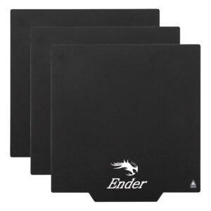 Creality 3PCS Original Ultra Removable Magnetic 3D Printer Build Surface Heated Bed Cover for Ender 3/Ender 3 Pro/Ender 3 V2/Ender 3 V2 Neo/Ender 3 Neo/Ender 3 S1 Pro/Ender 5 Pro 235X235mm