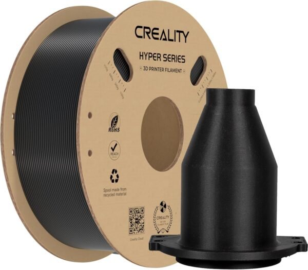 Creality ABS Filament 1.75mm for K1 Max, 3D Printer Filament ABS Designed for High Speed 350mm/s, High Impact Resistance, Odorless Non-Toxic and Without stringing or Clogging, 1kg(2.2lbs) ABS Black