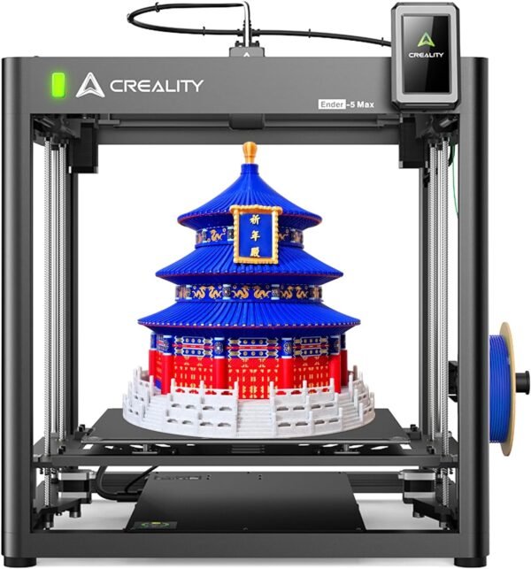 Creality Ender 5 Max 3D Printer, 3D Printing Machine with 700mm/s High-Speed Printing, 400 * 400 * 400 Large Print Area, 64-Point Auto Leveling 300℃ High Temp Precise Linear Rail