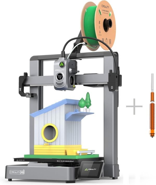 Creality Hi(A) 3D Printer, Multi Color 3D Printer (Needs CFS), 500mm/s High Speed Auto-Leveling Automatic Filament Reading Clog-Free Extruder, Build Volume 260×260×300 mm