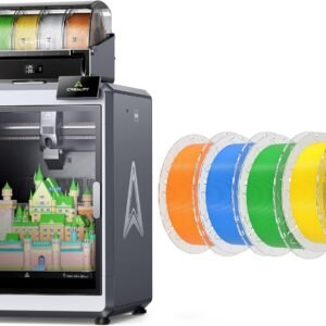 Creality K2 Plus Combo 3D Printer, Multi Color Printing with New CFS Bundle with Hyper RFID PLA Filament 1.75mm 4KG Orange Blue Green Yellow