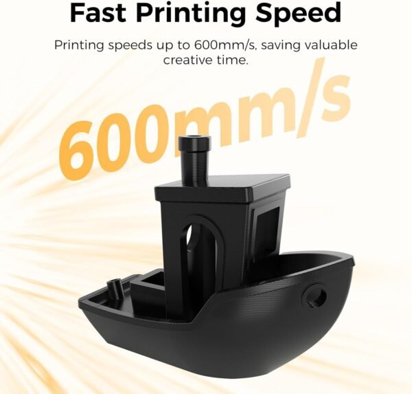 Creality PETG Filament 1.75mm, Hyper PETG Filament High Speed 30-600mm/s High Toughness Chemical Resistance 3D Printer Filament, 1KG Cardboard Spool(2.2lbs) Fit Most 3D Printers (Clear) - Image 2