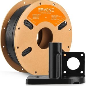 ERYONE Polypropylene Filament 1.75mm +/-0.03mm for 3D Printer, 3D Printing Filament PP 900g/Spool, Black