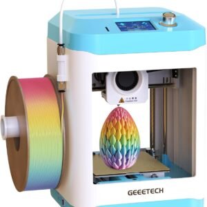 Fully Assembled Mini 3D Printer for Kids & Beginners - Complete Starter Kit with Auto Leveling 3D Printing Machine, 1 Roll of Filament, and SD Card, High-Speed, Fully Open Source, for Home & School