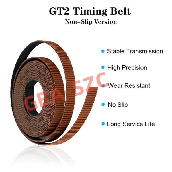 GT2 Timing Belt 10mm,3D Printer Open GT2 Timing Belt 10mm Width,Upgrade Nylon Tooth Surface Non-Slip Version for 3D Printers,CNC.(10 Meters) - Image 2