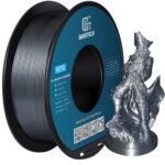 Geeetech PETG Filament 1.75mm, 1 KG (2.2lbs) Spool 3D Printer Filament, High-Toughness, ±0.02mm Accuracy, Neatly Wound & Moistureproof, Non-Clogging Non-Stringing, Fits Most FDM Printers, Silver