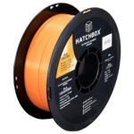 HATCHBOX Metallic Finish PLA 3D Printer Filament, Dimensional Accuracy +/- 0.03 mm, 1 kg Spool, 1.75 mm, Orange