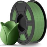 High Speed PLA 3D Printer Filament，Matte PLA Filament 1.75mm for High Speed 50-600mm/s, High Toughness Matte Filament, Olive Green 1KG