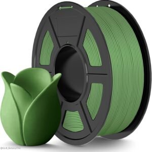High Speed PLA 3D Printer Filament，Matte PLA Filament 1.75mm for High Speed 50-600mm/s, High Toughness Matte Filament, Olive Green 1KG