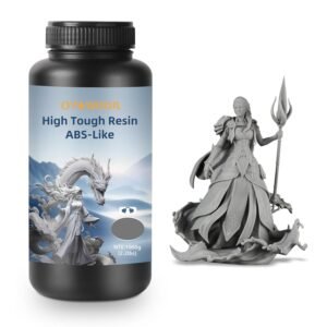 High Toughness 3D Printer Resin, High Precision ABS-Like Flexible 3D Printing Resin for Architectural Models, Industrial Parts, 405nm Engineering Photopolymer Resin for DLP/LCD (Grey, 1000g)