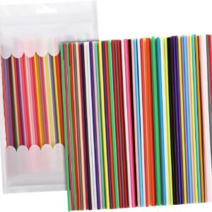Homoyoyo 22 Colors 3D Doodler Pen Refills, 110 Pcs Pcl Filament 3D Printing Pen, 3D Pen Filament Refills, 3D Oodler Refill Packs, 3-D Painting Pen for 3D Pen Low Printing Temperature 2.5mm