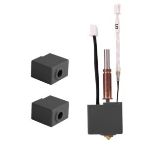 Hotend for Anycubic Kobra 3/ACE Pro Hot End Kit, Alloy Print Head Extruder Kit Heater Block Heating Cartridge Thermistor Nozzle with 2 Silicone Cover for 3D Printer Accessories