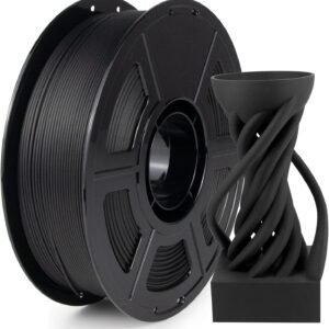 IEMAI Carbon Fiber Nylon Filament 1.75mm, Black PA6-CF 1kg Spool, High-Temp & Wear Resistant, High Strength & Rigidity 3D Filament for Functional Parts & Industrial Tools