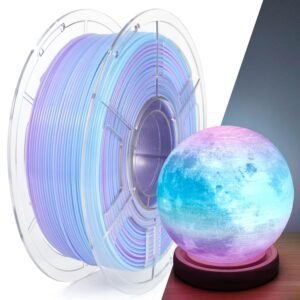 IEMAI PETG Filament 1.75mm, Translucent Dual Color Gradient Blue to Purple, High-Speed 3D Printer Filament Up to 600mm/s, 1kg Spool for Artistic Creations & Home Decor