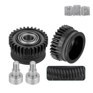 K1 One Piece Upgrade Gear Miter Kit DLC Double Bearings for Stable Operatio,Highly Efficient Printing, Hardened Steel, Abrasion Resistant,for K1/K1C/K1 max/Ender 3 V3 and Ender 3 V3 Plus 3D Printer