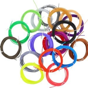KICHOUSE 20pcs Pen Filament Refills Colors Pcl Filament Full Mechanical Winding Glossy Finish High Success Rate