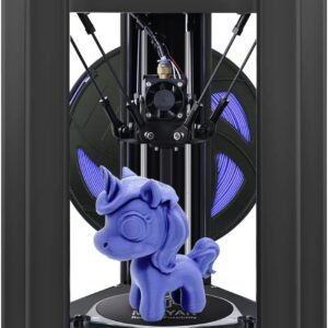 MALYAN Mini Delta 3D Printer M300 - Fully Assembled FDM 3D Printers for Kids and Beginners, Free Sample PLA Filament and MicroSD Card Preloaded with Printable 3D Models, Printing Size 110x110 mm