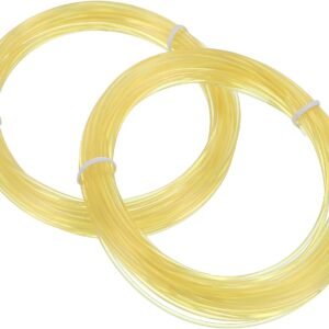 MECCANIXITY 2 Pcs 3D Pen Filament, 1.75mm Dia 33ft Length PLA 3D Printing Pen Filament Refills for 1.75mm 3D Printing Pen, Clear Yellow