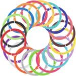 MECCANIXITY 20 Pcs 3D Pen Filament, 1.75mm Dia 9.8ft Length PLA 3D Printing Pen Filament Refills for 1.75mm 3D Printing Pen, 20 Colors