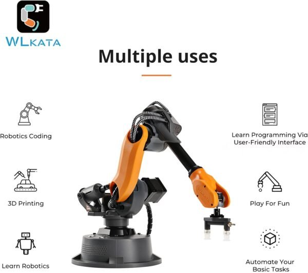 Mirobot 6DoF Mini Industrial Robotic Arm Professional Kit Programmable Lightweight Desktop Robotic Arm for K12 or 3D Printer - Image 2