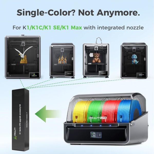 Official Creality CFS with K1 Series CFS Upgrade Kit, Multicolor 3D Printer Automatically Filament System, Supports 4 Parallel Devices for 16 Color Printing for K1 Max/K1C/K1/K1 SE 3D Printer - Image 2