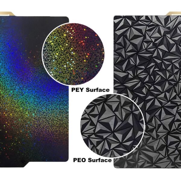 PEO PEY 3D Printer Build Plate for Bambu Lab X1/P1P/P1S/X1C/A1 3D Printers, Smooth Colorful Starry PEY+PEO Build Plate PEI Sheet,Spring Steel Flexible Platform,257x257mm Bambu Labs Heated Bed - Image 2