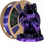 PLA Filament 1.75mm, 3D Printer Filament Silk Black Purple Color Changing, Silk PLA Filament, 3D Printing Filament 1.75 +/-0.02mm, 1kg