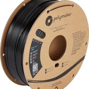 Polymaker ABS Filament 2.85mm Black, 1kg ABS 3D Printing Filament, PolyLite ABS 3D Printer Filament, Heat Resistant, Strong & Durable, Dimensional Accuracy +/- 0.03mm
