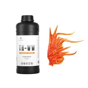 RESIONE Upgraded Water Washable 3D Printer Resin, Excellent Toughness High Precision Crack-Resistant Resin for 3D Printer,Low Deformation Resin, 1KG, Flame Orange