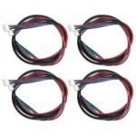 RLECS 4PCS 2M 79 Inch Stepper Motor Cables Lead Wire HX2.54 4 Pin to 6 Pin 3D Printer Parts