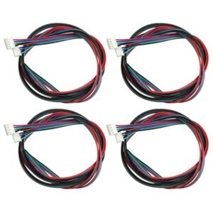 RLECS 4PCS 2M 79 Inch Stepper Motor Cables Lead Wire HX2.54 4 Pin to 6 Pin 3D Printer Parts