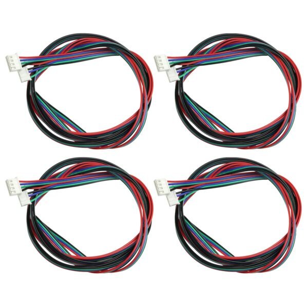 RLECS 4PCS 2M 79 Inch Stepper Motor Cables Lead Wire HX2.54 4 Pin to 6 Pin 3D Printer Parts