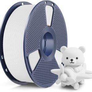 SUNLU High Speed Matte PLA Filament, Up to 600mm/s Fast 3D Printer Filament, Smooth Matte PLA Filament Fits Most FDM 3D Printers, 1KG Reusable Spool, Matte White