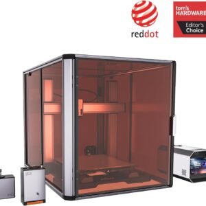 Snapmaker Artisan Premium 3 in 1 3D Printer with 40W Laser Engraver&200W CNC Carving,3D Printer Dual Extrusion Large Printing Size 15.75"x15.75"x15.75" with 7"Touchscreen,Industrial-Grade Linear Rails