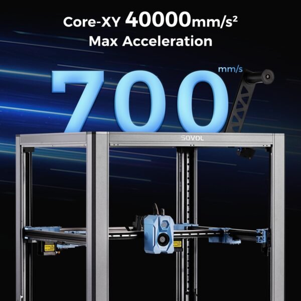 Sovol SV08 Core-XY 3D Printer Voron 2.4 Open Source, 700mm/s High Speed 3D Printers with 300℃ Clog-Free Hotend & Camera, Auto Leveling with 4 Independent Z Motors, Large Print Size 13.8x13.8x13.6in - Image 2