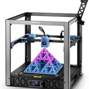 Sovol SV08 Core-XY 3D Printer Voron 2.4 Open Source, 700mm/s High Speed 3D Printers with 300℃ Clog-Free Hotend & Camera, Auto Leveling with 4 Independent Z Motors, Large Print Size 13.8x13.8x13.6in