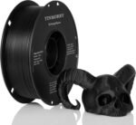 TINMORRY Glass Fiber Reinforced PETG Filament 1.75mm, High Impact Resistance PETG GF 3D Printing Filament, Durability & Stiffness, Compatible with Bambu Lab FDM 3D Printer, 1 KG 1 Spool, Frosted Black