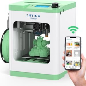 Tina2S 3D Printer with WiFi Cloud Printing, Fully Assembled and Mini 3D Printer for Beginners and Kids with Auto Leveling, High Precision, Quiet 3D Printers with App Control, Ideal for STEM Teaching