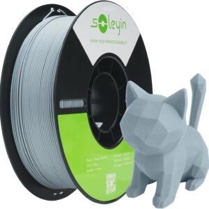 Ultra PLA Filament 1.75mm PLA 3D Printer Filament High Speed 30-600mm/s Dimensional Accuracy +/- 0.02mm, 1kg Spool (2.2lbs), Fit Most FDM 3D Printer (Gray)