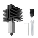 Up to 500°C Upgraded for Bambu Lab Hotend Heater Block for Bambu Lab X1/X1C/P1P/P1S 3D Printer with Removable Hardened Steel 0.4mm Nozzle and Ceramic Heater 3D Printer Hotend