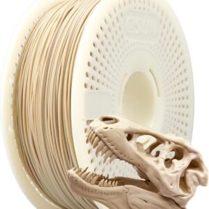 eSUN PLA+ Refilament 1.75mm and Upgarded eSpool+ Set, Reusable and Removable Filament Spool Replacement with 3D Printer Refill PLA Plus, 1KG Spoolless 3D Printing Filament, Bone White