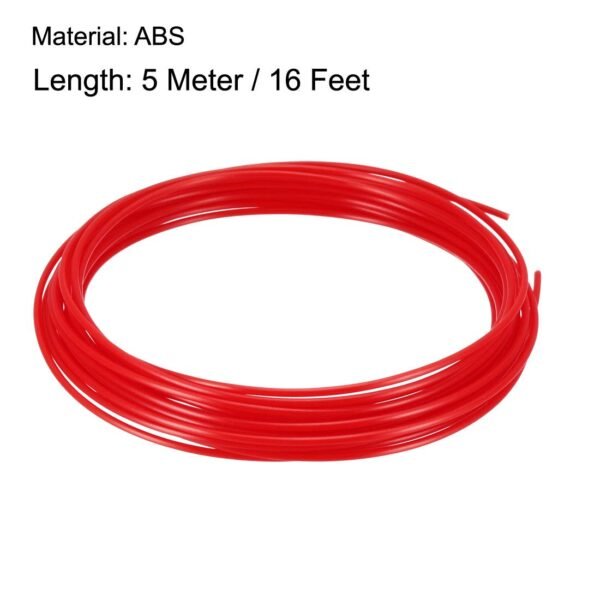 uxcell 3D Pen Filament Refills,16Ft,1.75mm ABS Filament Refills,Dimensional Accuracy +/- 0.02mm,for 3D Printer,Red - Image 2