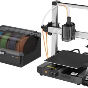 （Bundle Anycubic Kobra 3 V2 Combo） Anycubic Multicolor 3D Printer, Up to 600mm/s Print Speed Active Filament Drying Enhanced Auto-Leveling for Higher Success Rates, 10.0'' x 10.0' x 10.2''